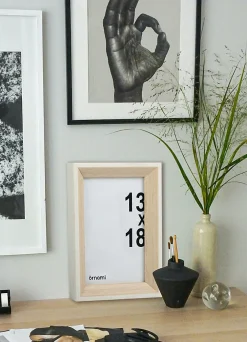 Best Ornami Cadre photo effet bois blanc 13 x 18 cm