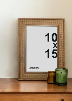 Ornami Cadre photo effet bois tissé 10 x 15 cm* Cadre 10 X 15 Cm