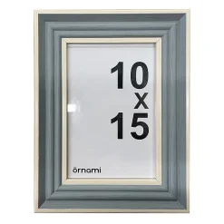 Sale Ornami Cadre photo effet moulure vert et gris 10 x 15 cm