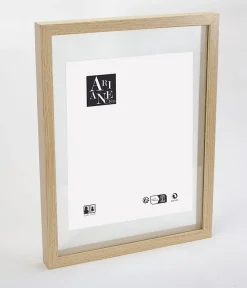 Sale Ariane Cadre photo en bois aspect chêne, double verre 21 x 29 , Duali