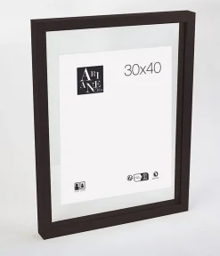 New Ariane Cadre photo en bois noir, double verre 30 x 40 , Duali