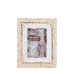 Hot Ornami Cadre photo en corde de maïs 25x20cm