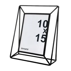 Ornami Cadre photo en métal filaire noir 10 x 15 cm* Cadre 10 X 15 Cm