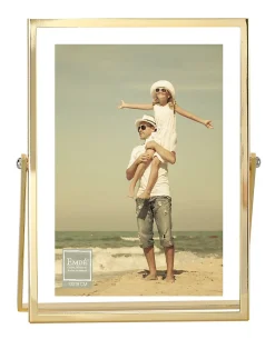 Emdedesign Cadre photo entre deux verres doré l.10 x H.15 cm Emde* Cadre 10 X 15 Cm