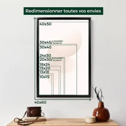 Discount Ceanothe Cadre photo essentiel exposition brut 40x60 cm Fabriqué en France