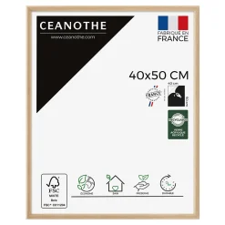Ceanothe Cadre photo essentiel exposition brut 40x50 cm Fabriqué en France* Cadre