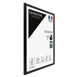 Ceanothe Cadre photo essentiel exposition noir 30x40 cm Fabriqué en France* Cadre 30 X 40 Cm - A3|Cadre