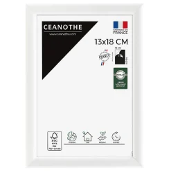 Clearance Ceanothe Cadre photo essentiel exposition blanc 13x18 cm Fabriqué en France