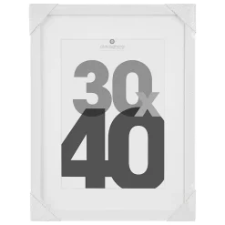 Atmosphera Créateur D'Intérieur Cadre photo Eva - bois et verre - blanc - 30x40 cm - Atmosphera