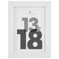 Clearance Atmosphera Créateur D'Intérieur Cadre photo Eva - bois et verre - blanc - 13x18 cm - Atmosphera