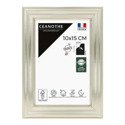 New Ceanothe Cadre photo julia blanc doré 10x15 cm Fabriqué en France
