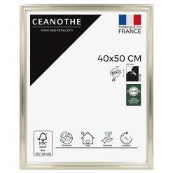 Ceanothe Cadre photo julia blanc doré 40x50 cm Fabriqué en France