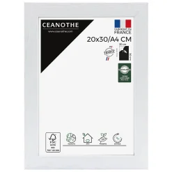 Ceanothe Cadre photo karma blanc 20x30 cm Fabriqué en France* Cadre