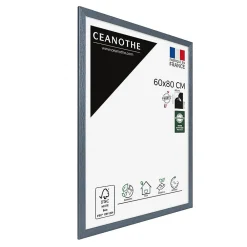 Ceanothe Cadre photo karma gris bleuté 60x80 cm Fabriqué en France* Cadre 60 X 80 Cm|Cadre