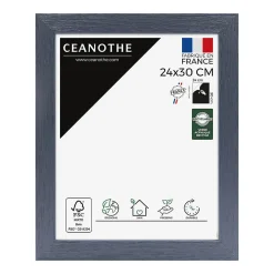 Ceanothe Cadre photo karma gris bleuté 24x30 cm Fabriqué en France* Cadre