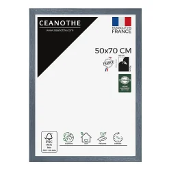 Clearance Ceanothe Cadre photo karma gris bleuté 50x70 cm Fabriqué en France