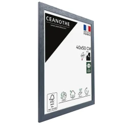 Ceanothe Cadre photo karma gris bleuté 40x50 cm Fabriqué en France* Cadre 40 X 50 Cm