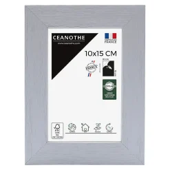 Ceanothe Cadre photo karma gris 10x15 cm Fabriqué en France* Cadre
