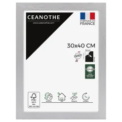 Outlet Ceanothe Cadre photo karma gris 30x40 cm Fabriqué en France