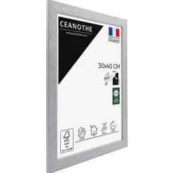Outlet Ceanothe Cadre photo karma gris 30x40 cm Fabriqué en France