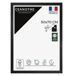 Discount Ceanothe Cadre photo karma noir 50x70 cm Fabriqué en France