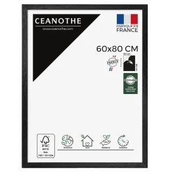 Outlet Ceanothe Cadre photo karma noir 60x80 cm Fabriqué en France