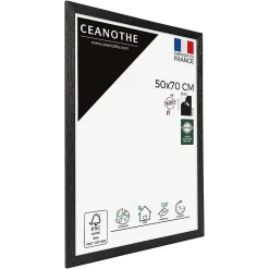 Outlet Ceanothe Cadre photo karma noir 60x80 cm Fabriqué en France