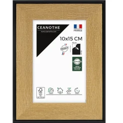Ceanothe Cadre photo loft noir 10x15 cm Fabriqué en France* Cadre 10 X 15 Cm