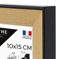 Ceanothe Cadre photo loft noir 10x15 cm Fabriqué en France* Cadre 10 X 15 Cm
