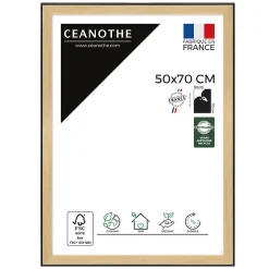 Outlet Ceanothe Cadre photo loft noir 50x70 cm Fabriqué en France