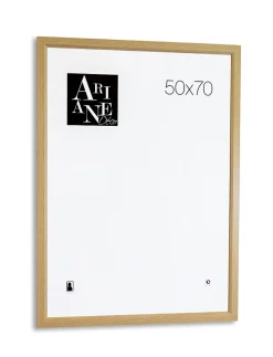 Ariane Cadre photo MDF effet chêne, Pixi - Cadre décoratif moderne 50 x 70 cm* Cadre