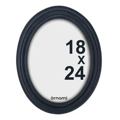 Best Ornami Cadre photo ovale noir 18 x 25 cm