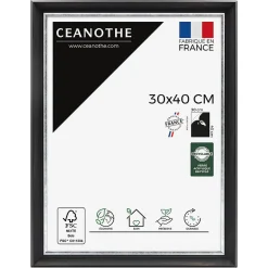 Clearance Ceanothe Cadre photo pandore noir argent 30x40 cm Fabriqué en France