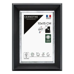 Clearance Ceanothe Cadre photo pandore noir argent 10x15 cm Fabriqué en France