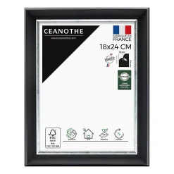 Sale Ceanothe Cadre photo pandore noir argent 18x24 cm Fabriqué en France
