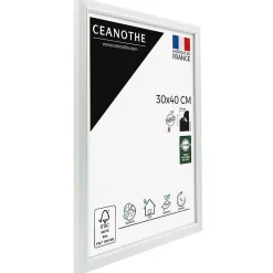 Brio Cadre photo perle gris clair 30x40 cm Fabriqué en France* Cadre 30 X 40 Cm - A3|Cadre