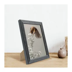 Brio Cadre photo perle noir 13x18 cm Fabriqué en France* Cadre 13 X 18 Cm|Cadre