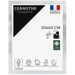 Outlet Ceanothe Cadre photo precious acier 30x40 cm Fabriqué en France