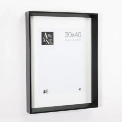 Cadre photo Roma style contemporain design noir l.30xH.40cm* Cadre 30 X 40 Cm - A3