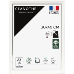 Ceanothe Cadre photo vittoria blanc 30x40 cm Fabriqué en France* Cadre 30 X 40 Cm - A3