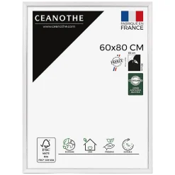 Ceanothe Cadre photo vittoria blanc 60x80 cm Fabriqué en France* Cadre 60 X 80 Cm