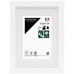 Sale Ceanothe Cadre photo wild blanc 13x18 cm avec passe-partout 9x13 cm Fabriqué en France