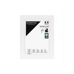 Ceanothe Cadre photo wild ébène 60x80 cm avec passe-partout 40x50 cm Fabriqué en France* Cadre 13 X 18 Cm