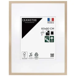 Ceanothe Cadre photo wild brut 60x80 cm avec passe-partout 40x50 cm Fabriqué en France* Cadre 60 X 80 Cm|Cadre