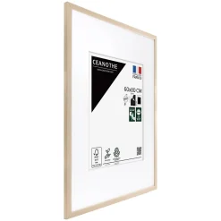 Ceanothe Cadre photo wild brut 60x80 cm avec passe-partout 40x50 cm Fabriqué en France* Cadre 60 X 80 Cm|Cadre