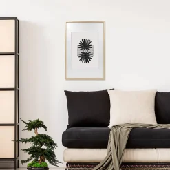 Clearance Ceanothe Cadre photo 40x60 cm chêne alba avec passe-partout 30x40 cm Fabriqué en France