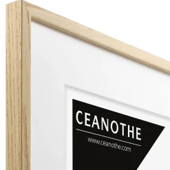 Ceanothe Cadre photo 40x50 cm chêne alba avec passe-partout 30x40 cm Fabriqué en France* Cadre