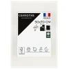 Ceanothe Cadre photo 50x70 cm milan blanc avec passe-partout 40x50 cm Fabriqué en France* Cadre 50 X 70 Cm|Cadre