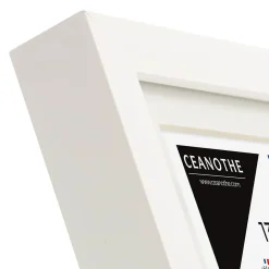 Ceanothe Cadre photo 13x18 cm milan blanc avec passe-partout 10x15 cm Fabriqué en France* Cadre 13 X 18 Cm