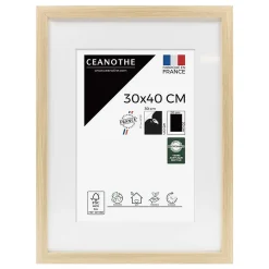 Ceanothe Cadre photo 30x40 cm milan brut avec passe-partout 20x30 cm Fabriqué en France* Cadre 30 X 40 Cm - A3